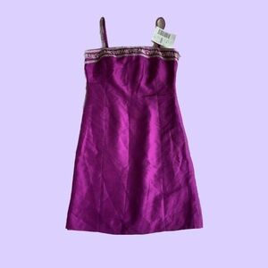 Petite Sophisticate Magenta Formal Dress